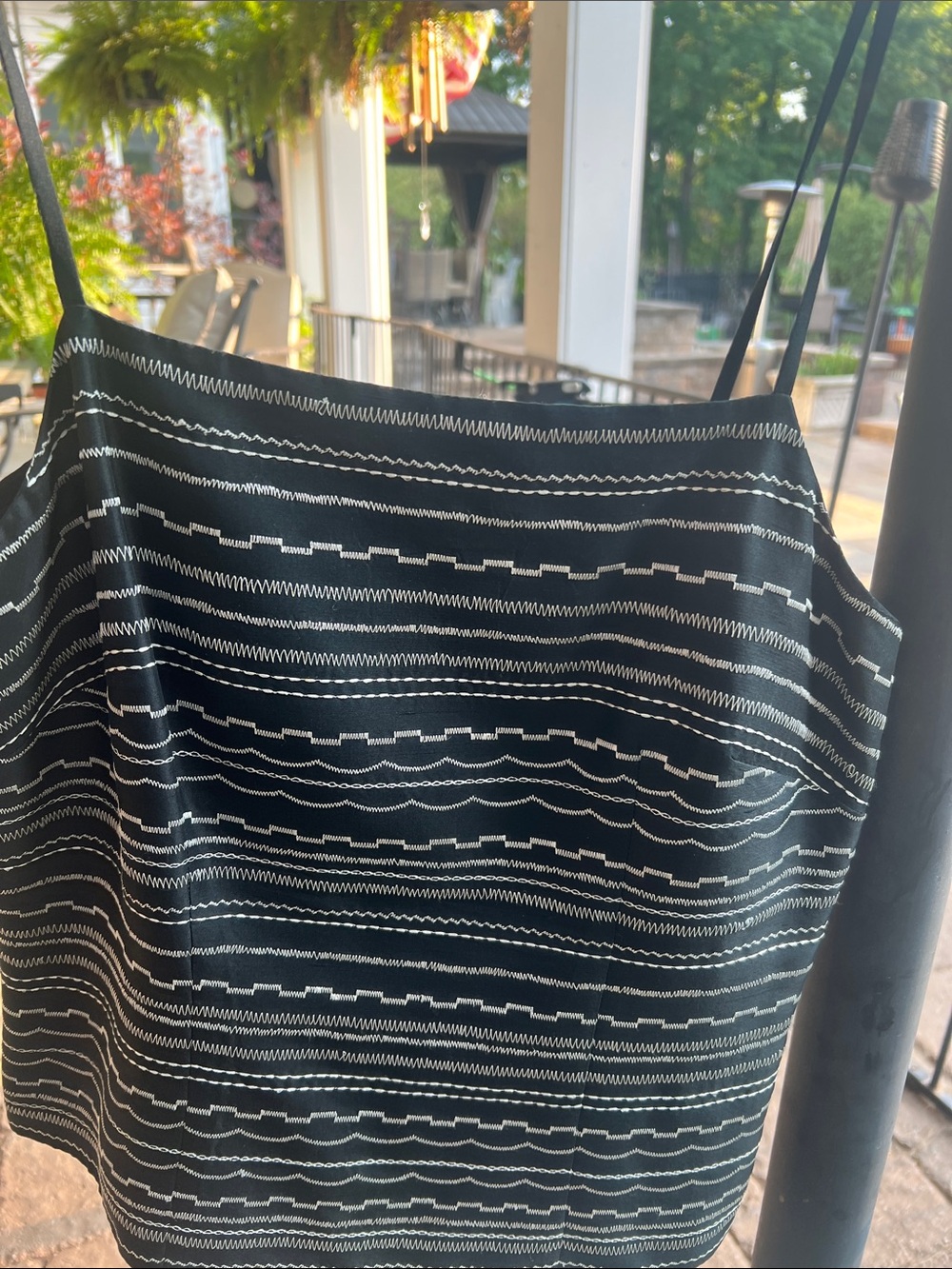 Ann Taylor Black and White Striped Camisole
